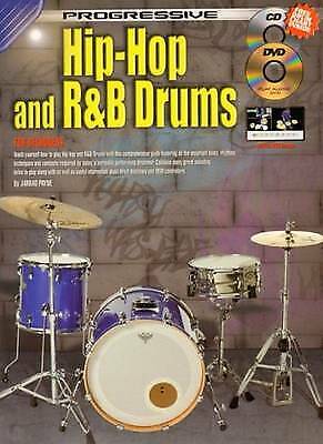 Learn How To Play Drums Progressive Hip-Hop and R&B Drums Tutor Book CD DVD - R8