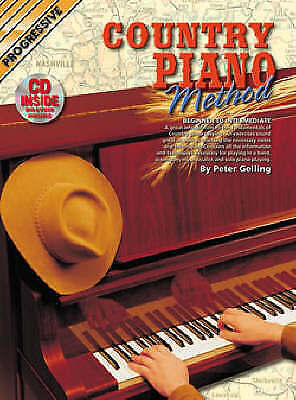 Learn How To Play Piano - Progressive Country Piano Method - Piano Book CD - R8