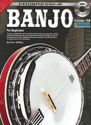 Learn To Play The Banjo - Beginners Tutor Music Lessons Teach Book & CD -