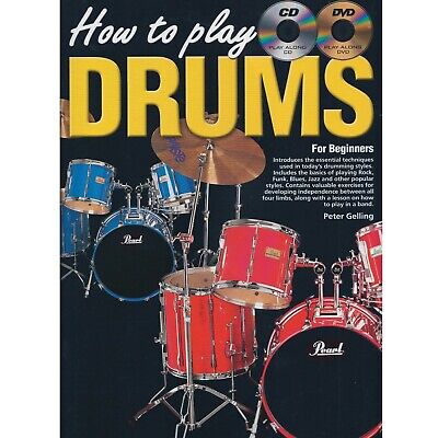 Learn To Play Drums How To Play Drums Beginner Tutor Book CD DVD Online Video G2