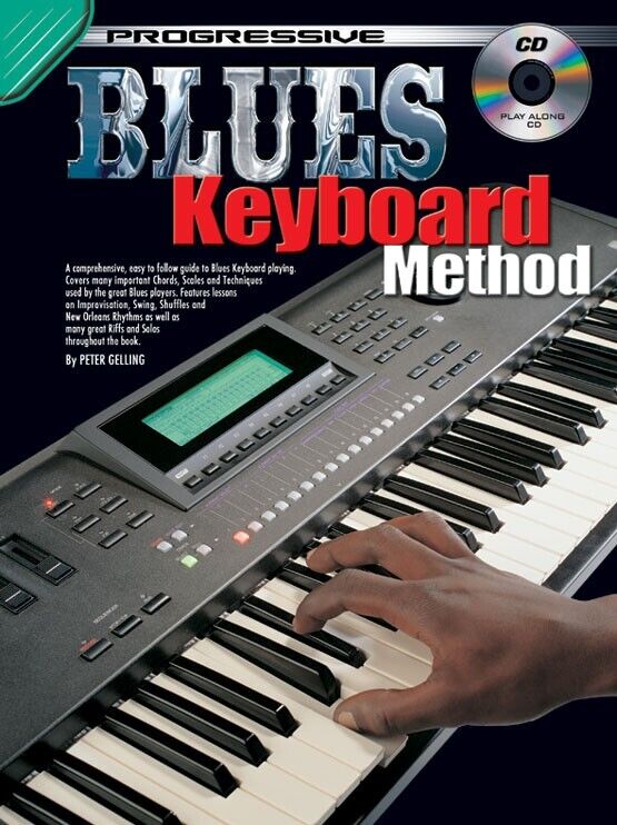 Learn How to Play Keyboard - Progressive Blues Keyboard Method Book CD - K7