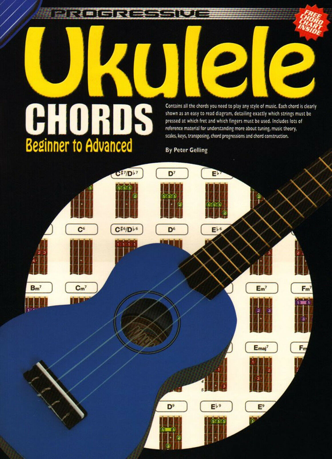 Learn How To Play Ukulele - Ukulele Chords Teach Yourself Music Tutor Book - N4