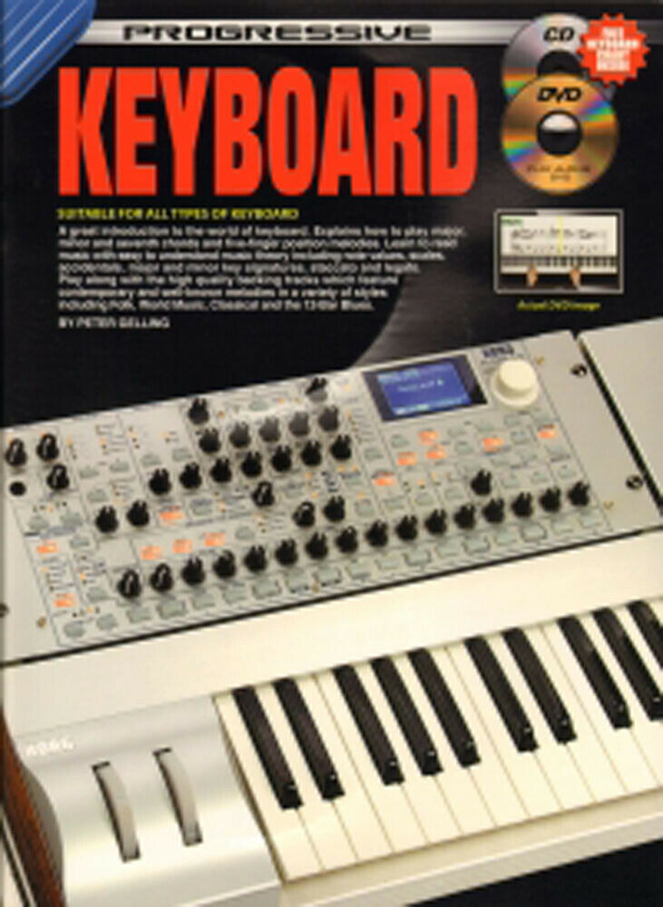 Learn How To Play Keyboard - Progressive Keyboard - Music Tutor Book CD & DVD K4