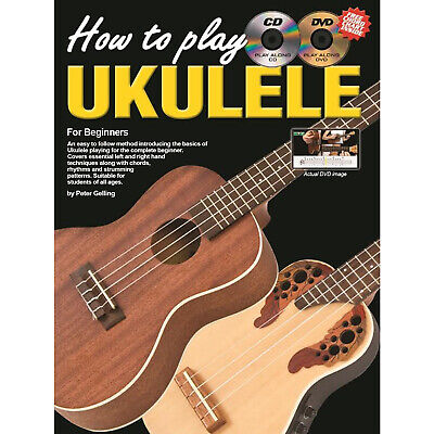 How to Play The Ukulele Teach Yourself Beginner Easy Book CD DVD O/L Video -