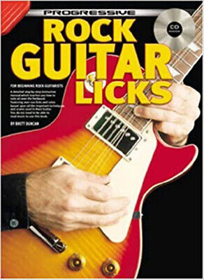 Learn How To Play Guitar - Rock Licks for Guitar - TAB Tutor Music Book & CD K4