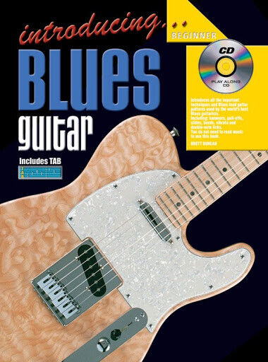 Learn How To Play Guitar - Introducing Blues Guitar - TAB Music Book & CD -