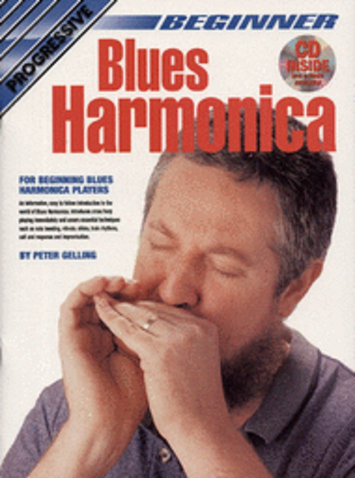 Progressive Beginner Blues Harmonica - Beginner Music Tutor Lesson Book CD