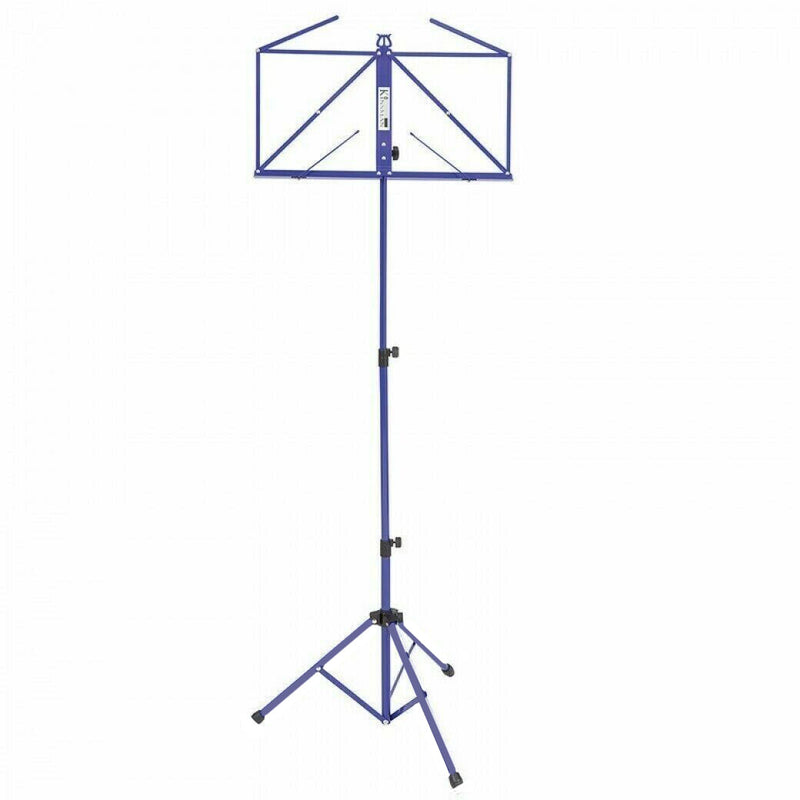 Kinsman Deluxe Sturdy Three Tier Music Stand And Bag In Purple
