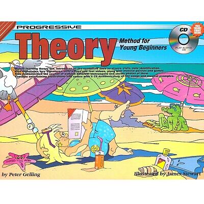 Theory Book 1 Method for Young Beginners Progressive Music Tutor Book With CD H8