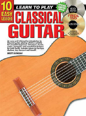 Learn How To Play Guitar Classical Guitar Beginner Music Tutor Book & Audio -