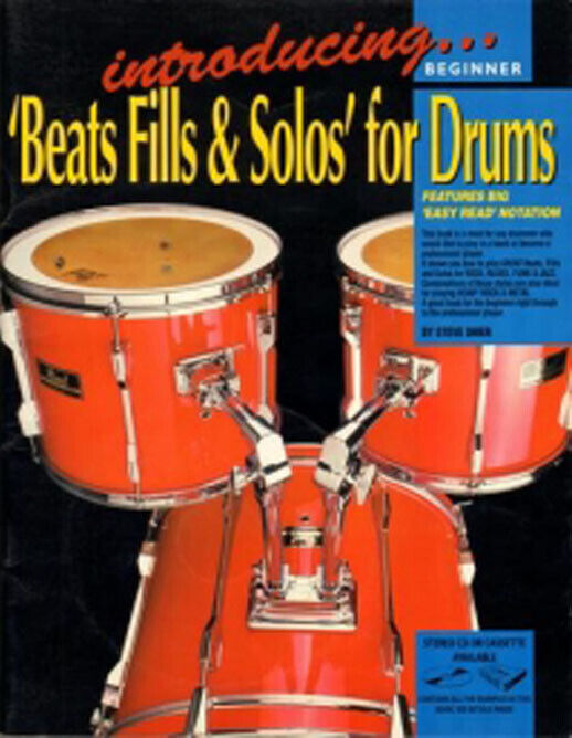 Learn How To Play Drums Beats Fills & Solos Easy Music Tutor Lesson Book CD -