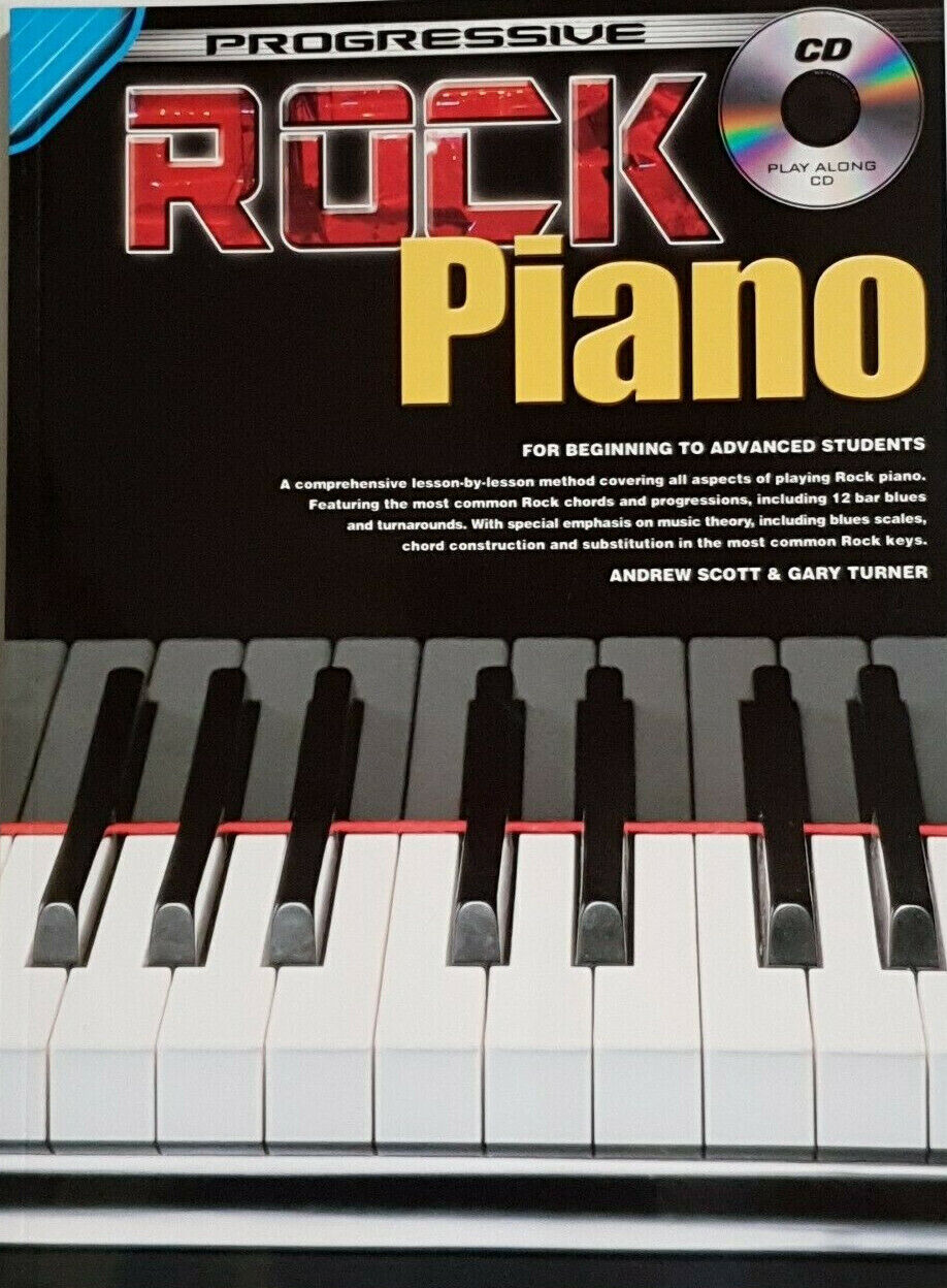 How To Play Rock Piano For Beginners to Advanced Tutor Music Book with CD -