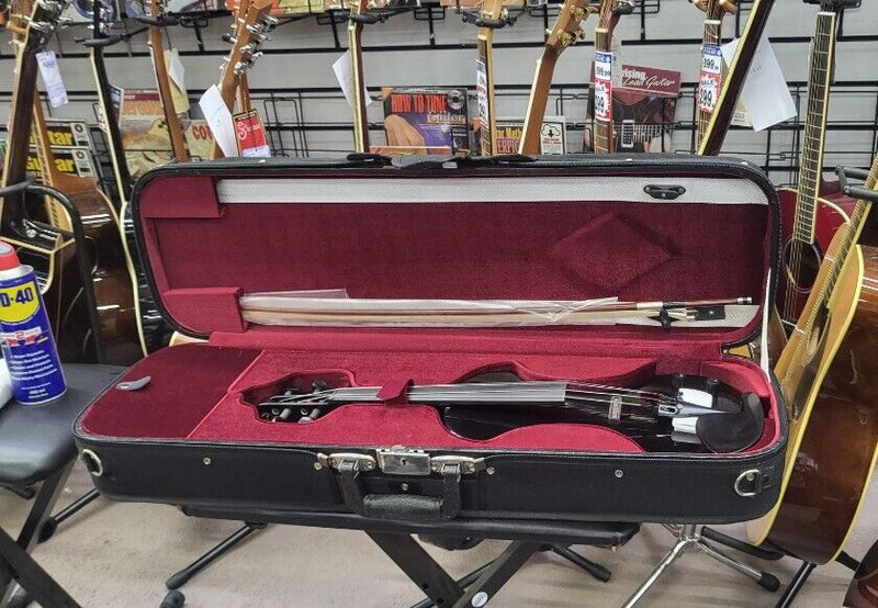 Fender Vintage FV1 Electric Violin and Fender Gig Case | Electric Violin with Piezo Electric Bridge