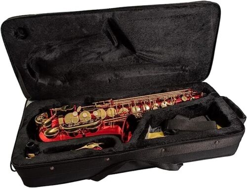 Elkhart Vincent Bach Deluxe E Flat Red Alto Saxophone Pack | High F# key