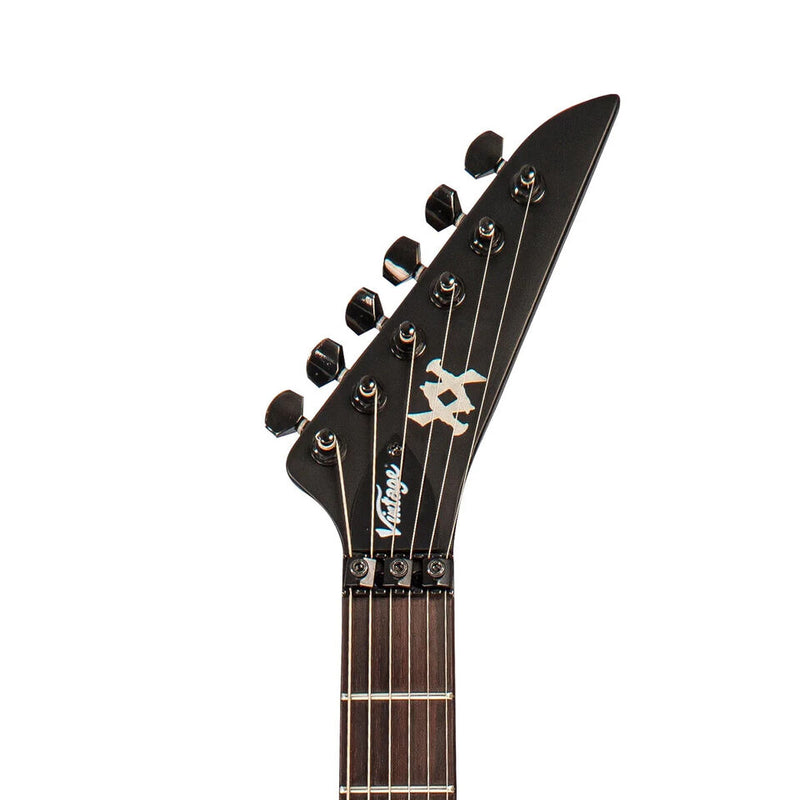 Vintage VMX Series WARP 6String Electric Guitar Satin Black | VW5000VMX Limited Edition