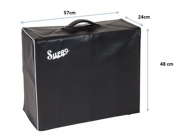 Supro Amplifier Cover | Supro Amp Leatherette Cover For 1 x 15 Combo | 57cm x 48cm x 24cm