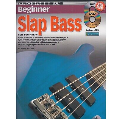 How To Play Guitar Slap Bass Electric Guitar Tutor Book Scales Licks CD + DVD K2