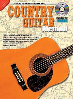 Country Guitar Method Progressive Music Book CD Chords Licks Picking TAB - G7