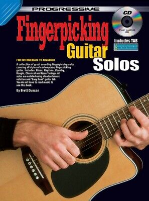 Learn To Play Fingerpicking Guitar Solos - TAB Music Book With CD - R5