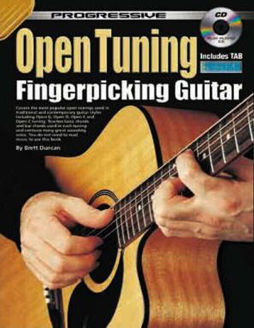 Learn How To Play Guitar - Fingerpicking Open Tuning - TAB Music Book & CD . J5