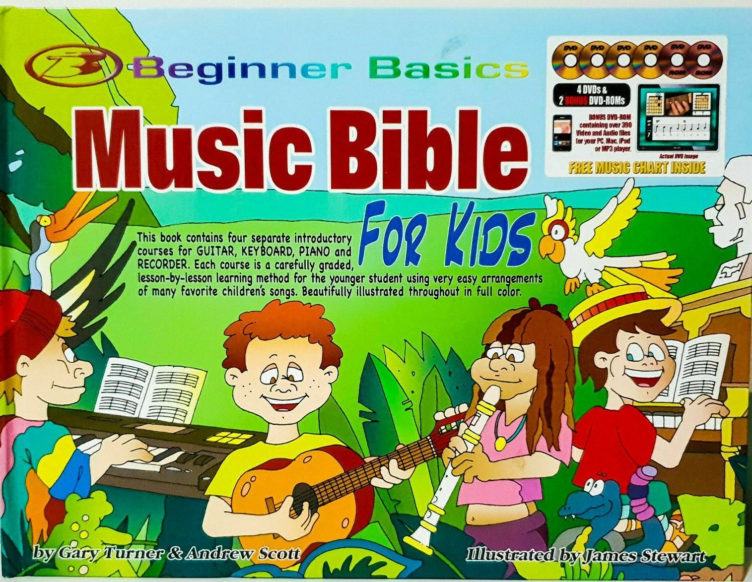 Music Bible For Kids Learn To Play Electronic Keyboard Lessons Book DVDs - P5