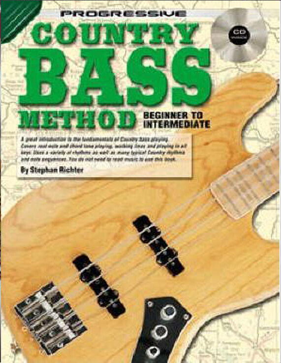 Learn How To Play Guitar - Country Bass Method - Music Tutor Lesson Book & CD --