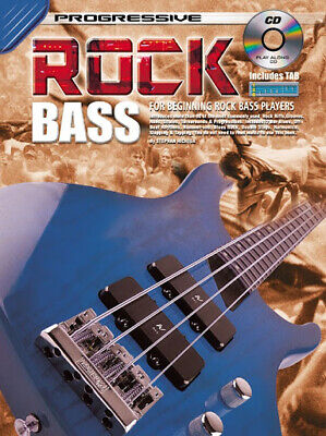 Learn  To Play Rock Bass Guitar - TAB Music Book With CD - G8