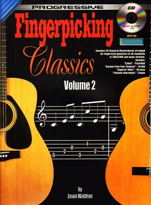 Learn How To Play Guitar - Fingerpicking Classics Vol 2 - Music Book & CD - - G7