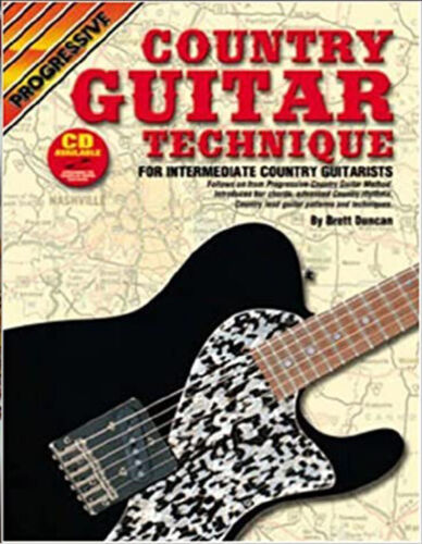 Learn How To Play Guitar - Country Guitar Technique Music Tutor Book CD - K4