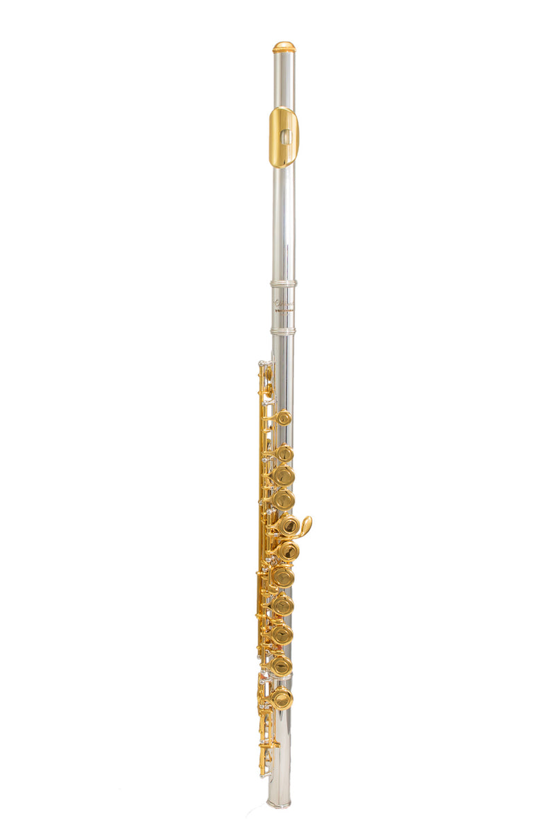 Elkhart by Vincent Bach Flute 100FLGK with Case in Silver | Spilt E Mechanism Offset G - RRP £279 Buy Now in Sale At Half Price For £139 - Only Few Left!