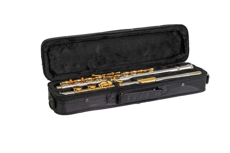 Elkhart by Vincent Bach Flute 100FLGK with Case in Silver | Spilt E Mechanism Offset G - RRP £279 Buy Now in Sale At Half Price For £139 - Only Few Left!