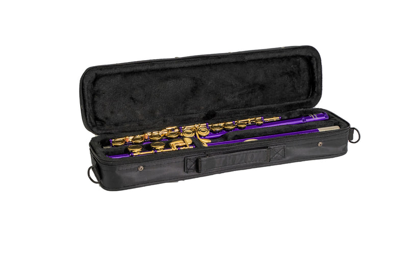 Elkhart by Vincent Bach Flute 100FLP with Case in Purple | Spilt E Mechanism Offset G | RRP £279 Buy Now in Sale At Half Price For £139 - Only Few Left!