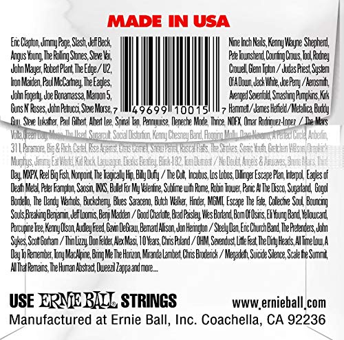 ERNIE BALL SIX PACK OF CUSTOM GAUGE 15 --1015 -- (P01015) --.015 Plain Steel -- 6 pack of strings
