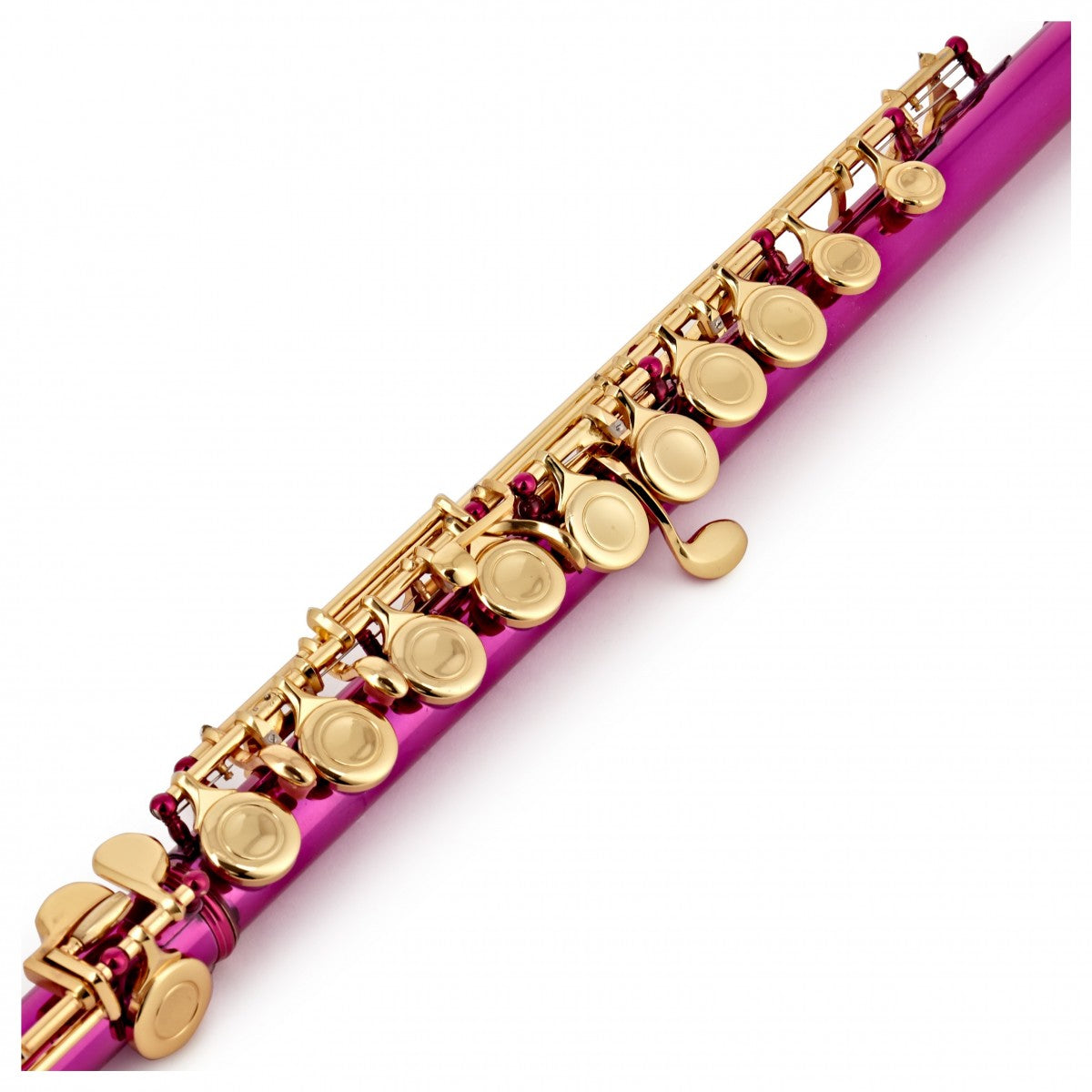 Elkhart by Vincent Bach Flute 100FLP with Case in Pink | Spilt E Mechanism Offset G - RRP £279 Buy Now in Sale At Half Price For £139 - Only Few Left!