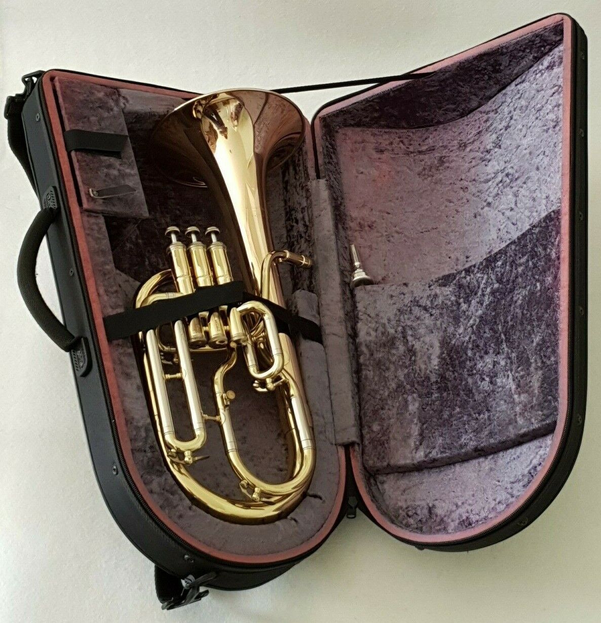 USED Antoine Courtois Tenor Horn 180R & Courtois 4AL Mouthpiece & Soft Deluxe Case