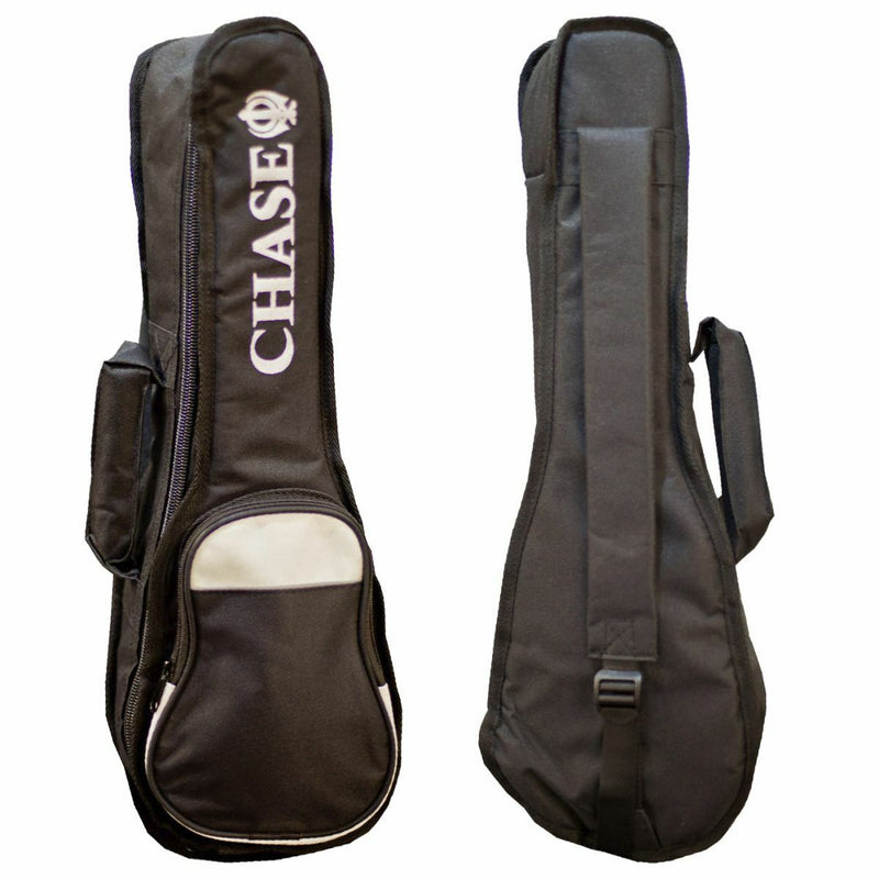 Tenor Ukulele Chase Gig Bag Soft Case with 10mm Padding & Shoulder Strap -