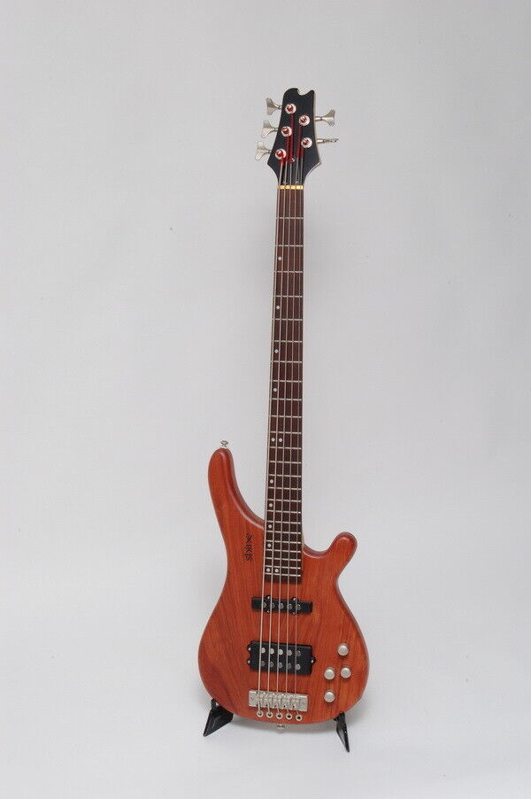 Bass Guitar 5 String Shine Electric Bass Solid Mahogany Active Electronics -