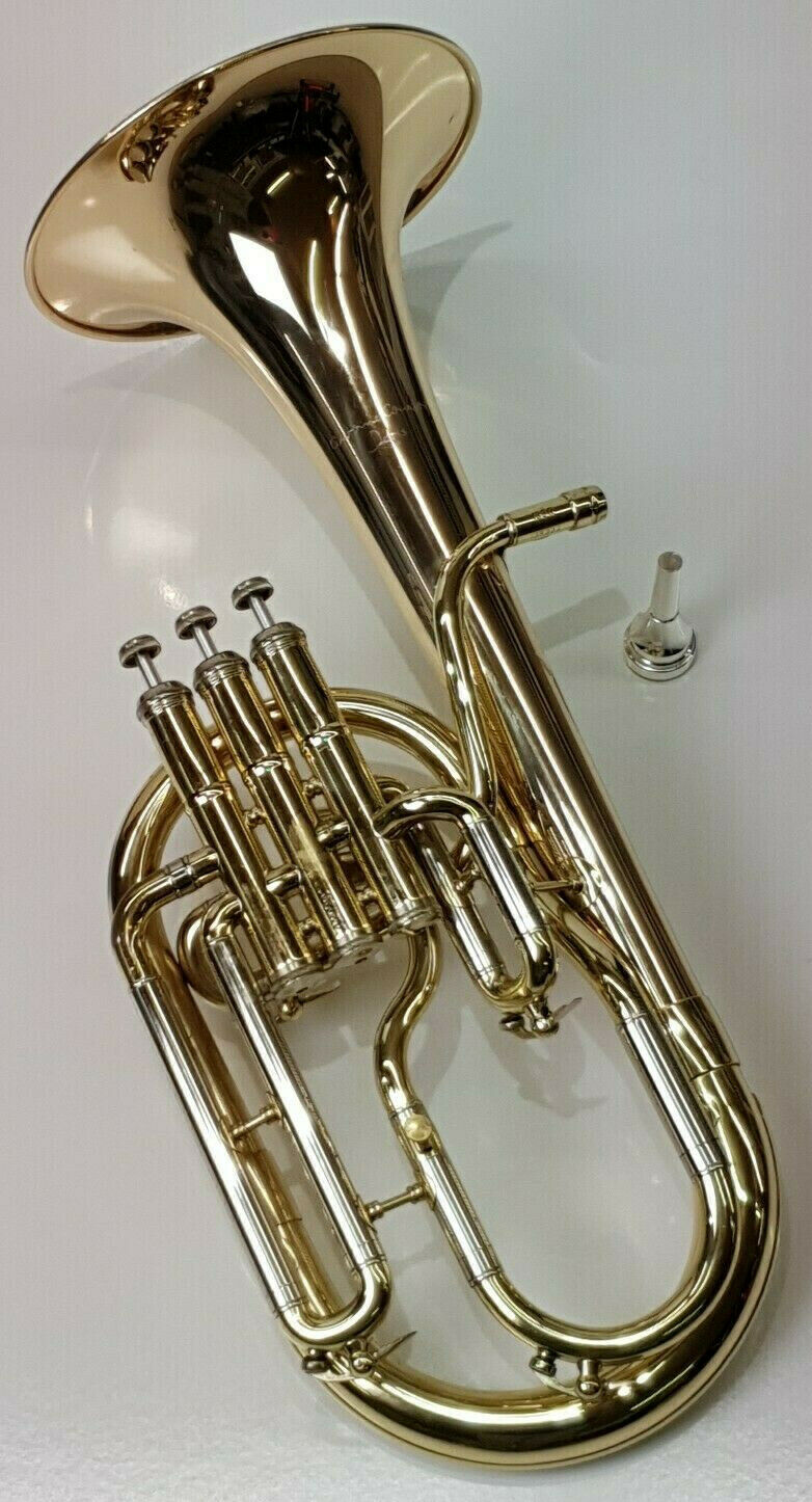 USED Antoine Courtois Tenor Horn 180R & Courtois 4AL Mouthpiece & Soft Deluxe Case