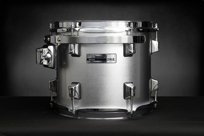 Rack Tom Drum Shell 8"x8" TAYE RockPro With Suspension Mount Metallic Silver D47