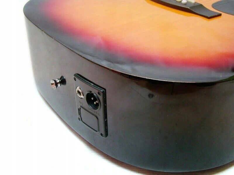 Chase SW203CE-SB Dreadnought Electro Acoustic Guitar Cutaway Sunburst Z00 -