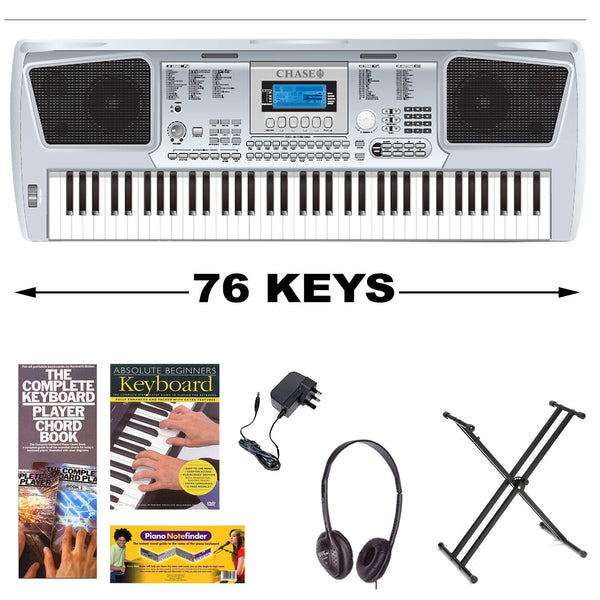 Chase CDK-767 Digital Keyboard 76 Note Touch Sensitive Keyboard Full Size Keys -