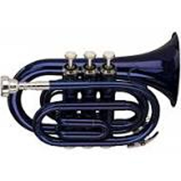 Trumpet Bb Pocket Trumpet  - Complete Outfit By Chase - Blue