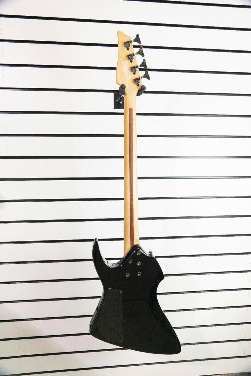 Maverick X-4 4 String Electric Bass Guitar Active EQ Metallic Black | Seller Refurbished
