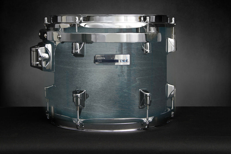 Rack Tom Drum Shell 8" x 8" TAYE Pro X Blue Satin With Suspension Mount - D43