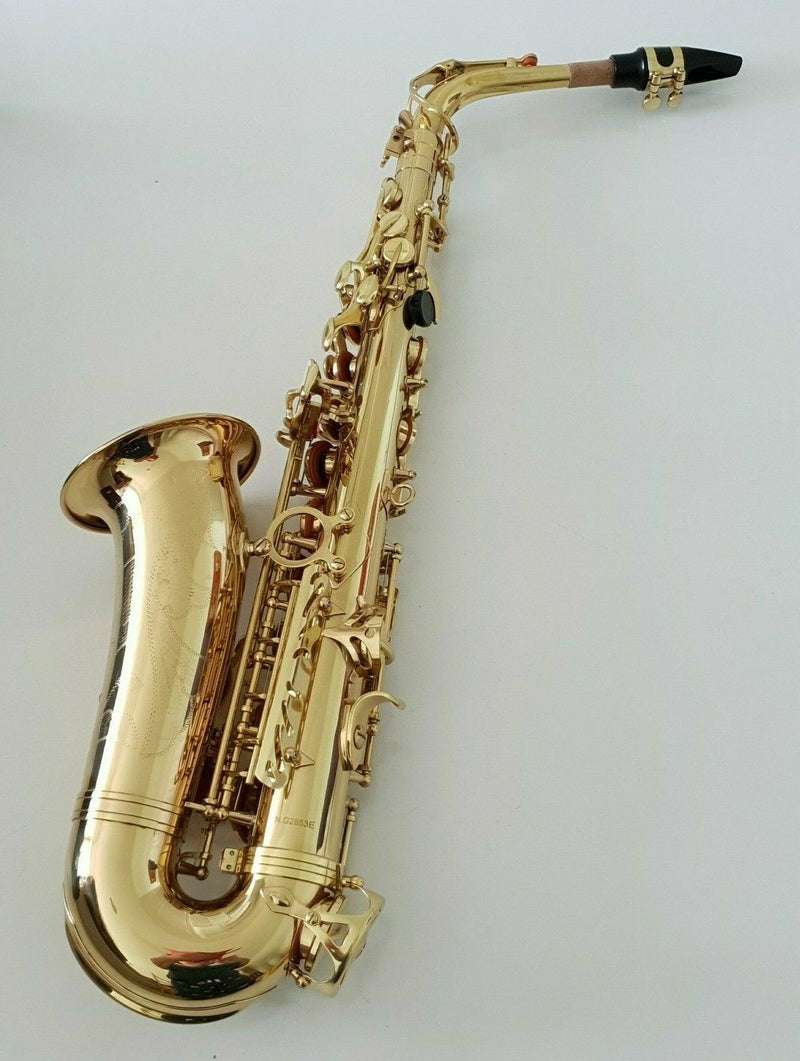 Alto Saxophone in Eb Sax in Gold Finish with Hard Case - Full Chase Outfit - 2