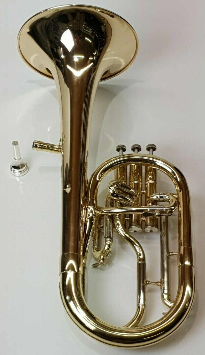 USED Antoine Courtois Tenor Horn 180R & Courtois 4AL Mouthpiece & Soft Deluxe Case