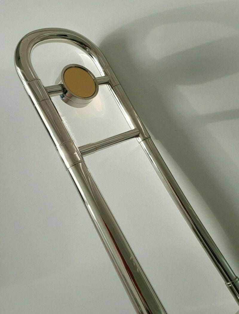 Chase Bb Tenor Slide Trombone in Silver Nickel Complete Student Outfit - B STOCK