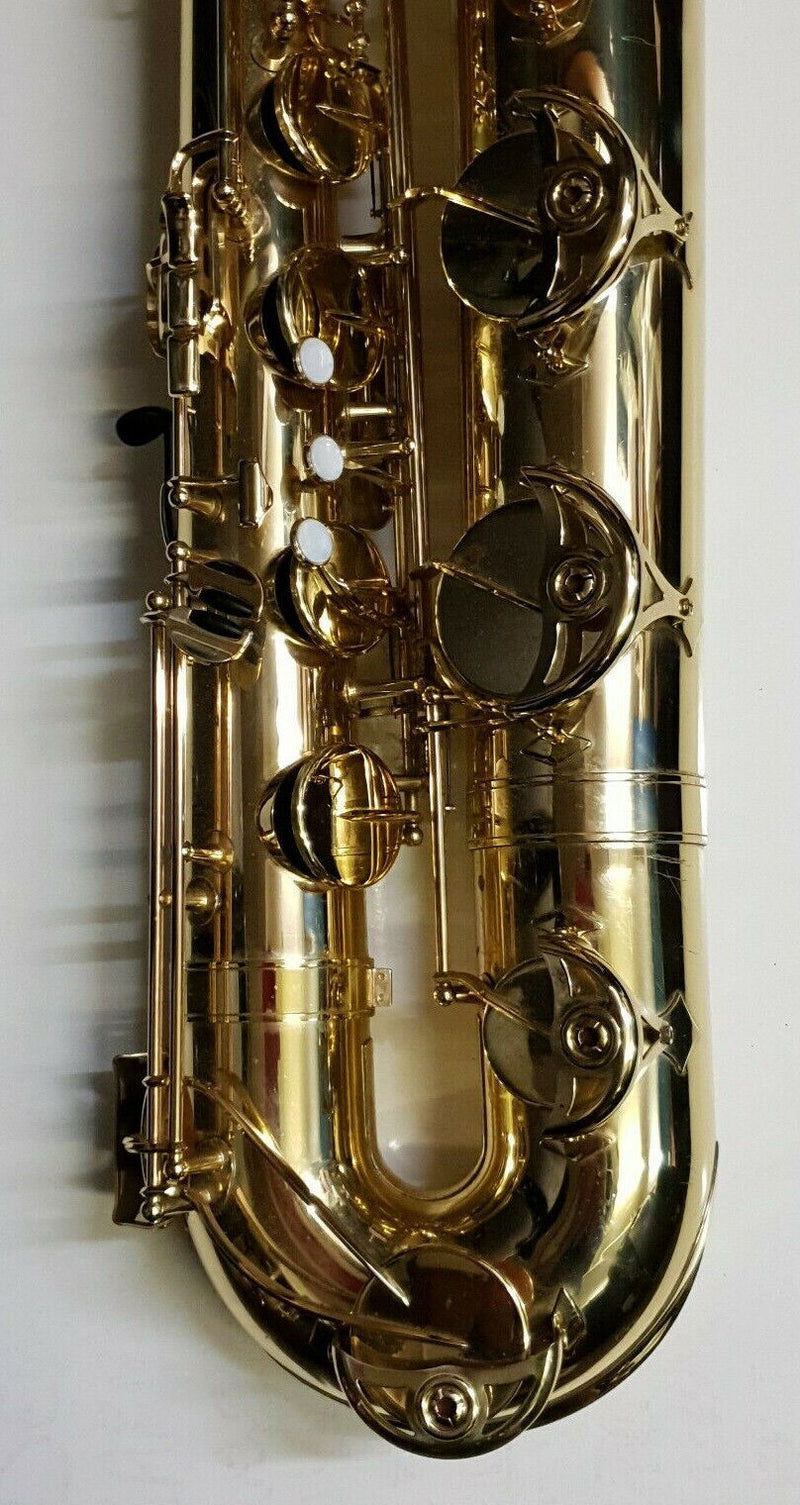 USED YAMAHA YBS52 BARITONE Saxophone Sax  Yellow Brass Soft Case Complete Outfit