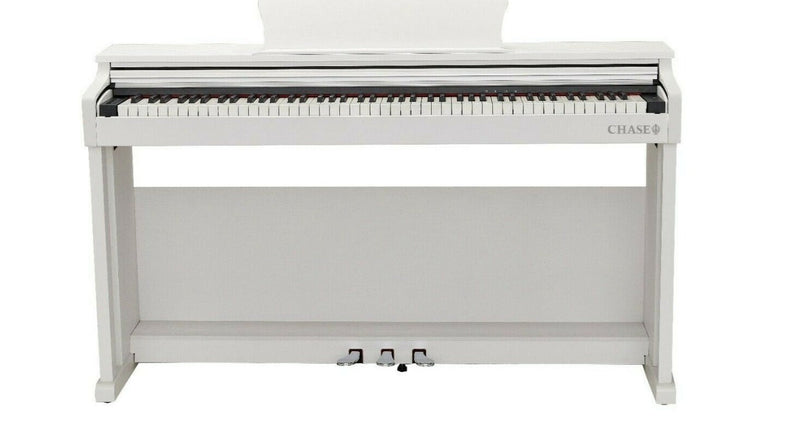 Chase CDP-357 Digital Electric Piano with Wooden Cabinet in Rosewood, Black and White