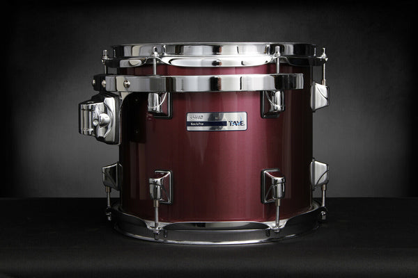 Rack Tom Drum Shell 14" x 11" TAYE RockPro With Suspension Mount Maroon - D48
